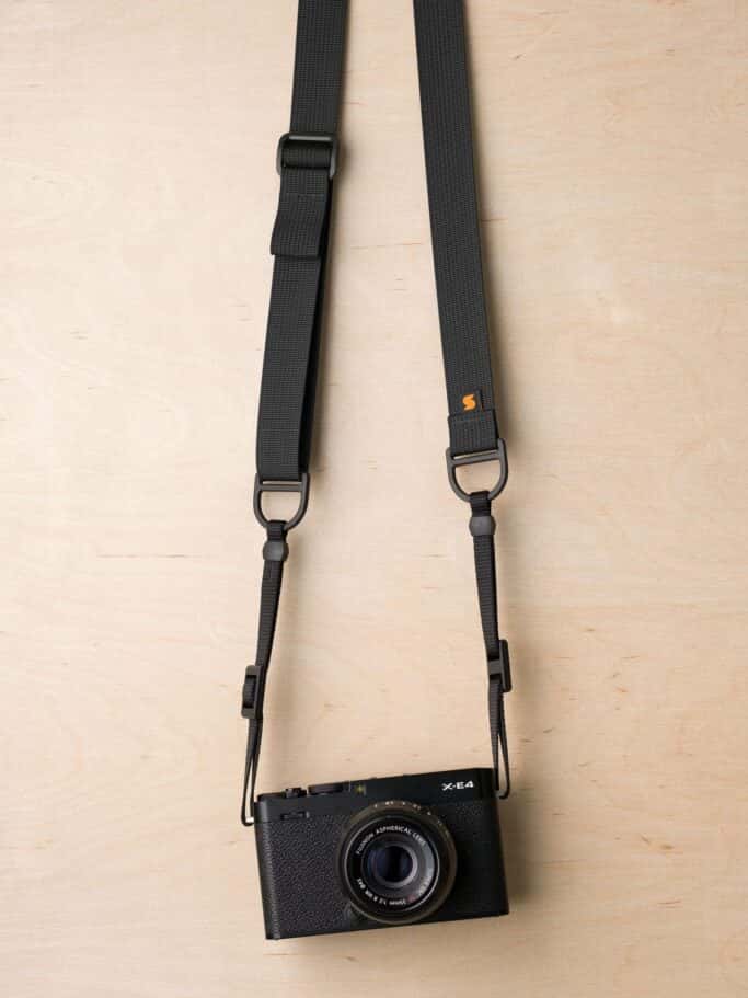 F1 Flat Mount Camera Strap in Black