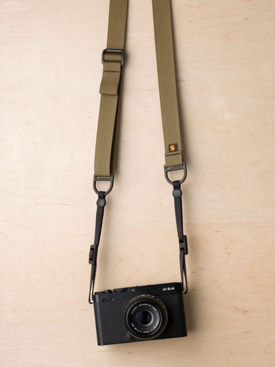 F1 Flat Mount Camera Strap in Coyote Brown
